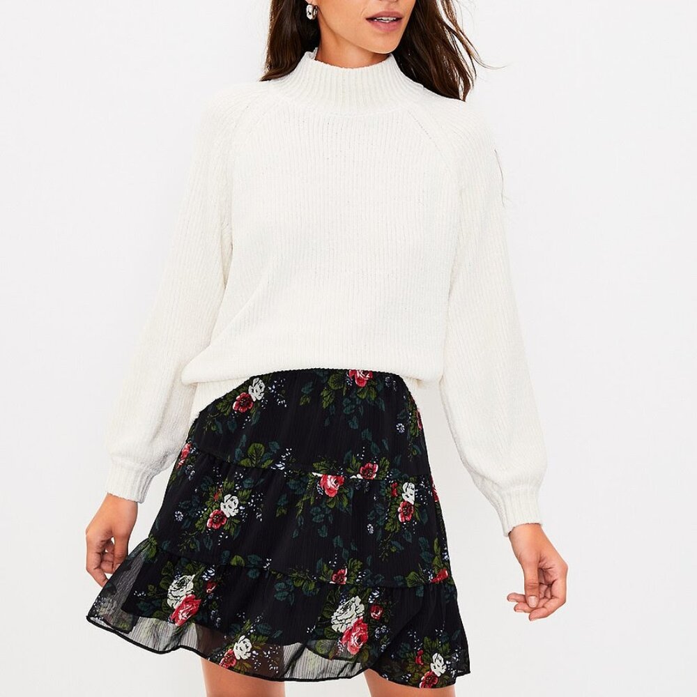 Floral Tiered Skirt